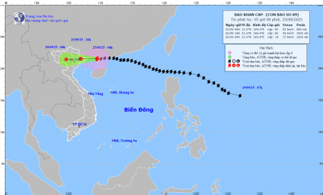 Bão số 9 đã áp sát Móng Cái, nguy cơ xuất hiện lũ