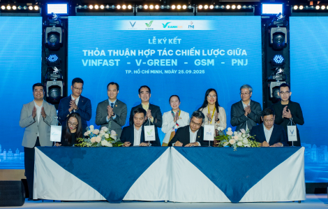 PNJ hợp tác cùng VinFast, GSM và V-Green thúc đẩy giao thông xanh trong doanh nghiệp