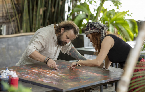 Khi vợ chồng cùng vẽ tranh