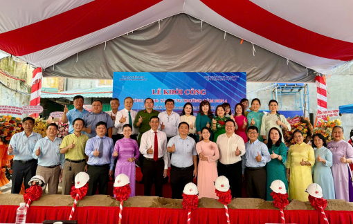 Phường Minh Phụng khởi công xây dựng mới Trường Mầm non 4