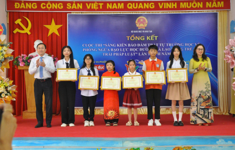 Trao giải cuộc thi “Sáng kiến bảo đảm trật tự trường học về phòng ngừa bạo lực học đường và lao động trẻ em”