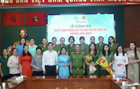 Hội LHPN phường, xã tại TPHCM ra mắt Chi hội Phụ nữ Công an
