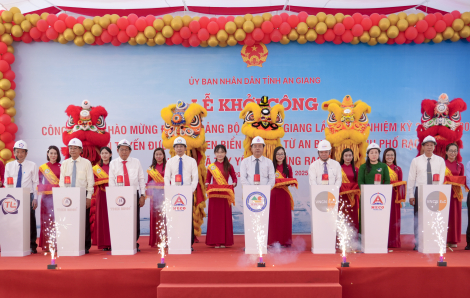 Khởi công cầu đường bộ ven biển đầu tiên ở An Giang trị giá gần 3.900 tỉ đồng