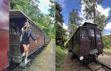 Trải nghiệm đi tàu hơi nước trăm tuổi ở Úc