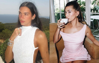 Dua Lipa, Hailey Bieber lăng xê xu hướng nhẫn ngón út