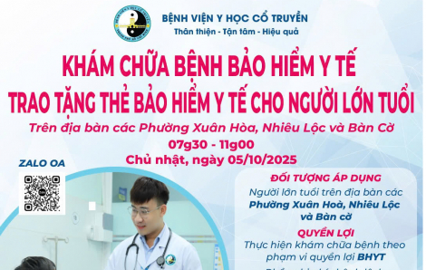 Tổ chức khám, tặng thẻ bảo hiểm y tế cho người cao tuổi tại 3 phường của TPHCM