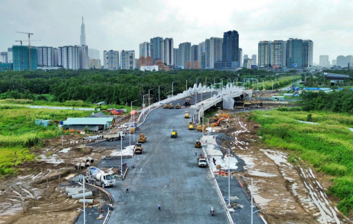 Đường Liên Phường kết nối khu Đông TPHCM sắp hoàn thành, giảm tải cho nút giao An Phú