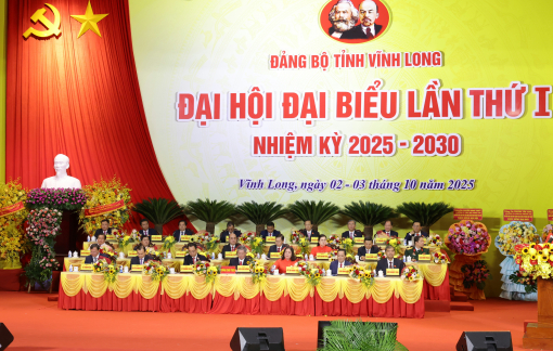 Khai mạc Đại hội đại biểu Đảng bộ tỉnh Vĩnh Long lần thứ I, nhiệm kỳ 2025 - 2030