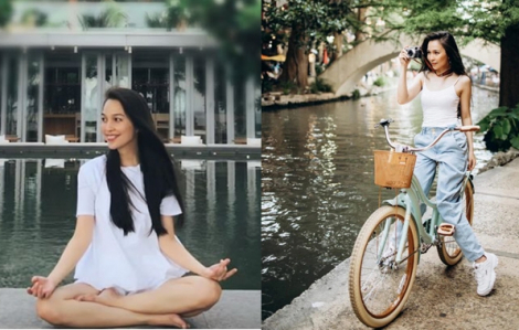 Sao Việt khỏe đẹp: Hiền Thục tập yoga, đạp xe giữ dáng