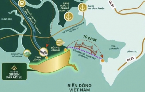 TPHCM đề nghị xem xét dự án đường vượt biển nối Cần Giờ với Vũng Tàu