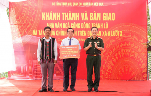 Khánh thành Nhà văn hoá cộng đồng kết hợp phòng tránh thiên tai ở A Lưới 3