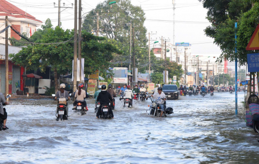 Cần Thơ ngập nặng vì triều cường