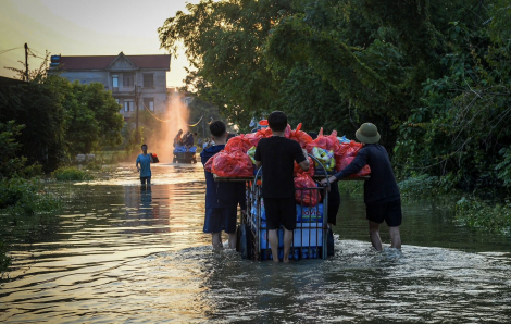 Hà Nội: Lũ các sông lên cao, nhiều nơi cảnh báo tiếp tục ngập sâu