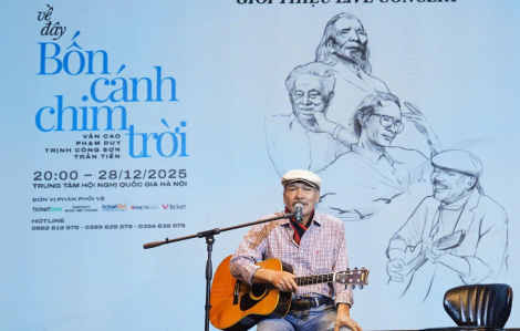 Lần đầu tiên 4 đại thụ của nhạc Việt "đứng chung" một sân khấu