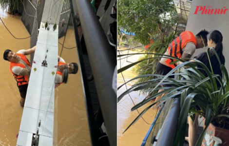 Bơi suốt 5 tiếng giữa lũ dữ, người chồng ở Thái Nguyên an toàn trở về nhà