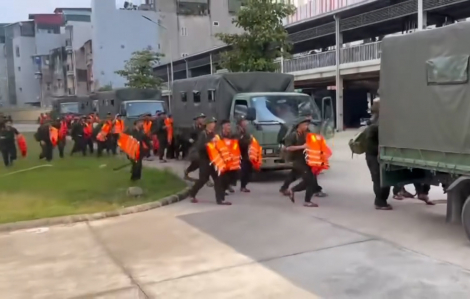 Tiếp tục tăng cường 106 chiến sĩ CSCĐ hướng về bà con Thái Nguyên