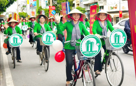 Phụ nữ phường Hòa Bình phát huy vai trò giới tham gia xây dựng phường văn minh, hiện đại