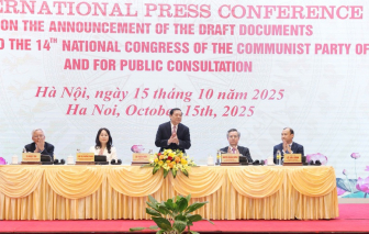 Họp báo quốc tế công bố dự thảo các văn kiện trình Đại hội XIV của Đảng