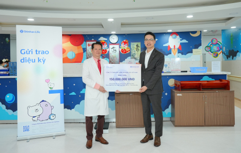 Shinhan Life Việt Nam tiếp tục đồng hành cùng bệnh nhi có hoàn cảnh khó khăn