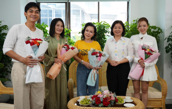 Đoàn phim "Cục vàng của ngoại" giao lưu tại Báo Phụ Nữ TP.HCM