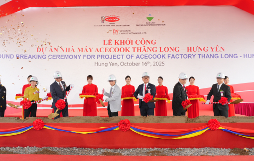 Acecook Việt Nam khởi công Nhà máy Thăng Long - bước tiến mới trong hành trình vươn tầm thế giới