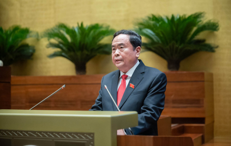 Chủ tịch Quốc hội Trần Thanh Mẫn phát biểu khai mạc Kỳ họp cuối cùng của Quốc hội khóa XV