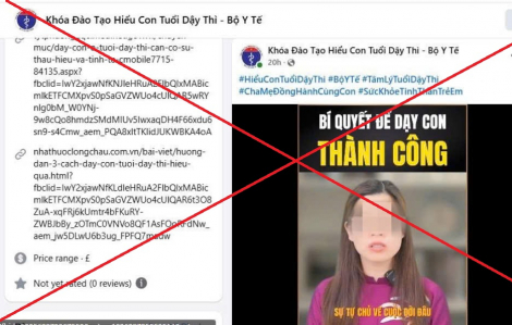 Giả mạo Bộ Y tế mở Khóa đào tạo hiểu con tuổi dậy thì
