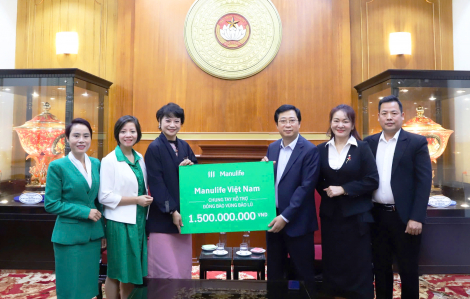 Manulife quyên góp 1,5 tỉ đồng hỗ trợ đồng bào miền Bắc bị ảnh hưởng bởi thiên tai