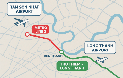 TPHCM muốn ưu tiên làm 2 tuyến metro kết nối sân bay Tân Sơn Nhất và Long Thành