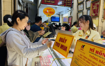 Giá vàng giảm 7,1 triệu đồng/lượng sau một đêm