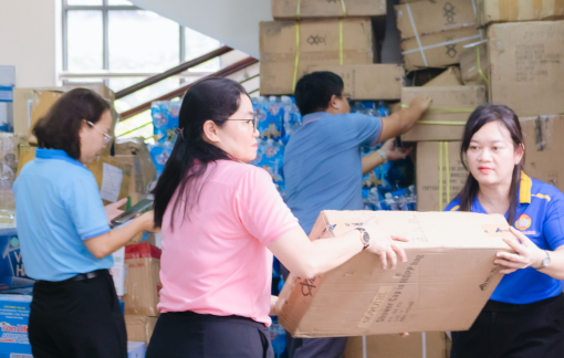 Thêm 70 tấn hàng hóa từ TPHCM gửi đến người dân các tỉnh chịu thiệt hại do bão, lũ