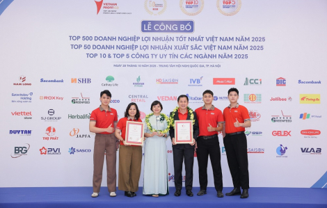 Dai-ichi Life Việt Nam lần thứ 5 nhận giải thưởng “Top 500 Doanh nghiệp lợi nhuận tốt nhất Việt Nam”