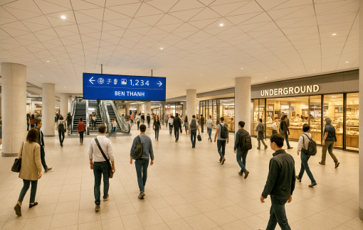 Đề xuất xây khu thương mại, bãi đỗ xe ngầm tại khu vực Bến Thành