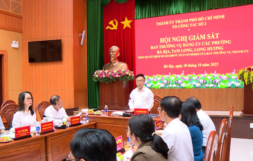 Thành ủy TPHCM kiểm tra việc vận hành chính quyền 2 cấp ở 3 phường