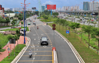 TPHCM: Đường nối ga metro đã cho xe chạy sau hơn 2 năm bị chặn