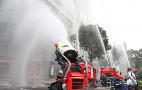 1.300 người tham gia diễn tập PCCC tại tòa nhà Saigon Centre