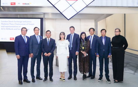 Lãnh đạo HDBank thăm Sàn giao dịch chứng khoán London dịp Tổng bí thư thăm chính thức Vương quốc Anh