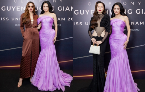 Hồ Ngọc Hà, Kỳ Duyên tiễn Hương Giang lên đường dự thi Miss Universe 2025