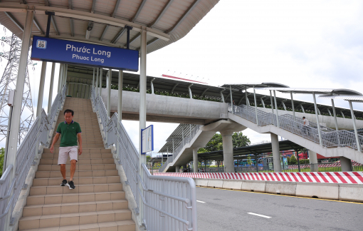 Sẽ lắp đặt 8 thang máy tại 7 cầu vượt bộ hành ga metro số 1