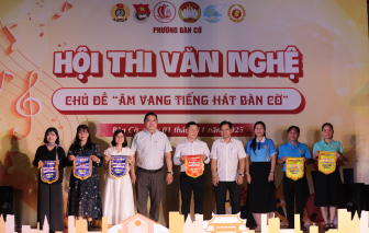 Công đoàn cơ sở Báo Phụ nữ TPHCM đoạt giải Ba tại Hội thi “Âm vang tiếng hát Bàn Cờ”