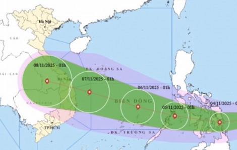 Biển Đông dậy sóng, bão Kalmaegi sẽ liên tục tăng cấp?