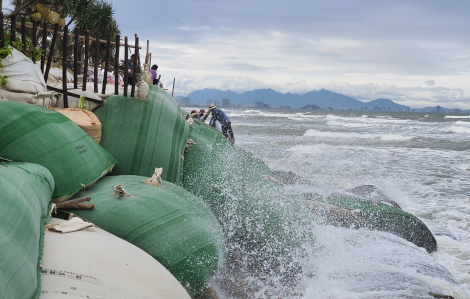Bão số 13 dự báo sóng biển cao 8-10m, người Hội An lo biển nuốt bờ