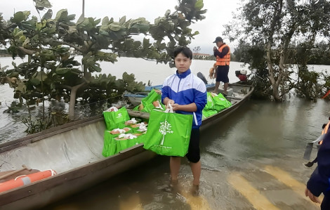 Saigon Co.op "chi viện” khẩn cấp hàng chục tấn hàng thiết yếu tiếp sức người dân vùng bão lũ