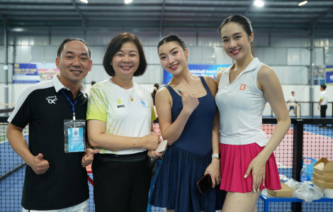 Ca sĩ Diệp Anh và người mẫu Lê Thu An vô địch Giải Pickleball Báo Phụ nữ TPHCM
