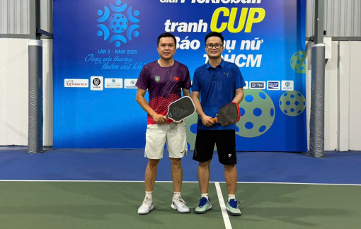 Đôi bạn Trương Thanh Phong và Phùng Xuân Hải vô địch 'Đôi nam cán bộ công chức'