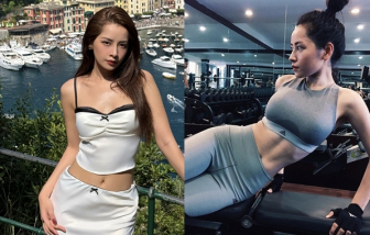 Sao Việt khỏe đẹp: Chi Pu tập gym, pilates để giữ eo không mỡ thừa