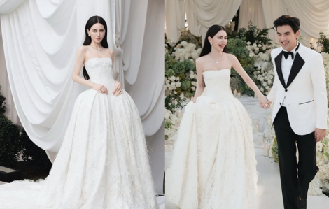 Chiếc váy cưới tôn phong cách cho 'Ma nữ' Mai Davika