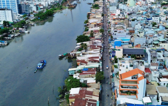 Cận cảnh con đường ven kênh ở TPHCM sắp được mở rộng gấp 4 lần