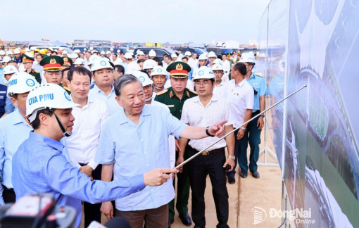 Tổng Bí thư Tô Lâm kiểm tra Dự án Sân bay Long Thành