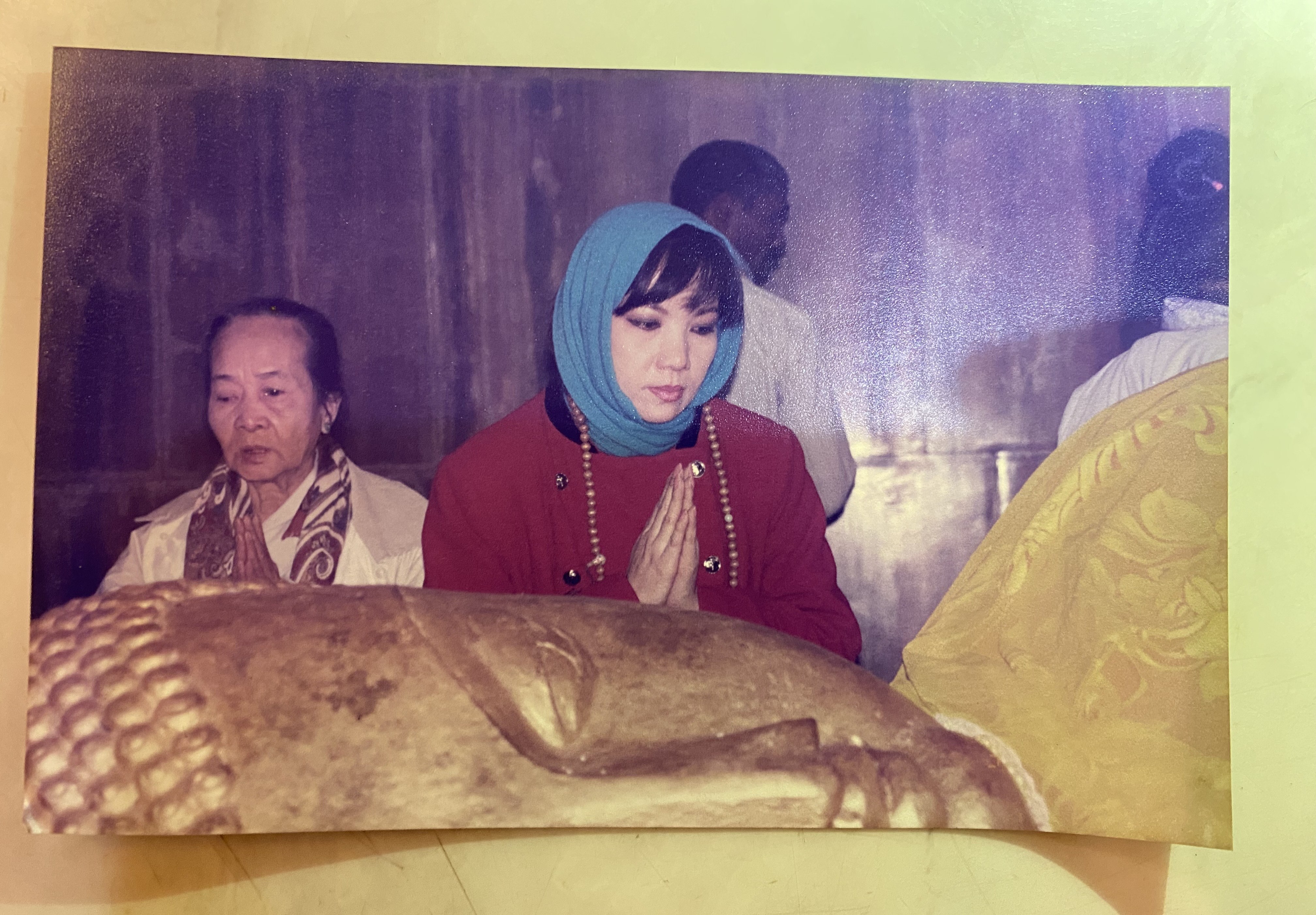 Bảo Yến trong chuyến hành hương đến Ấn Độ 15 năm trước